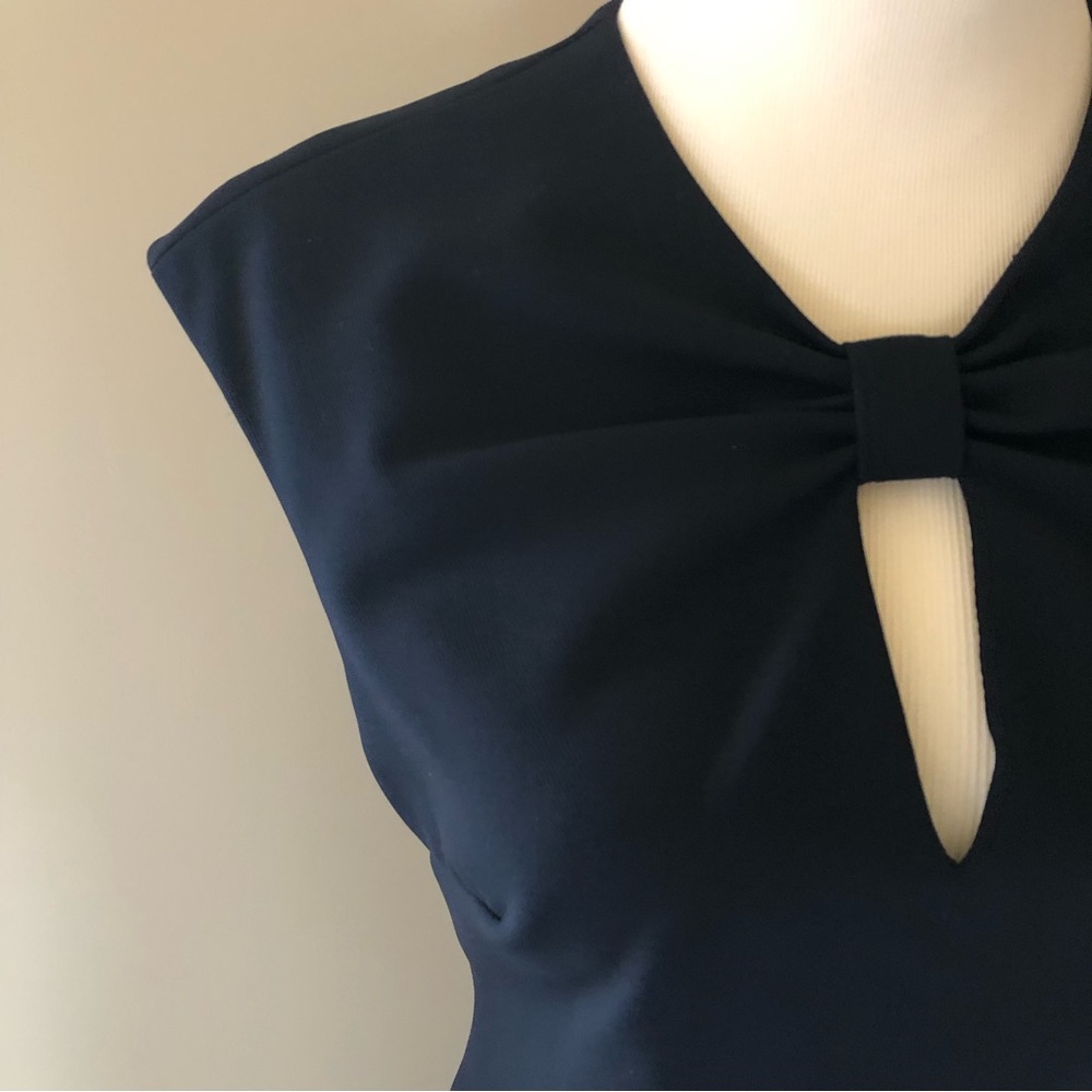 Ted Baker Kezzia bow dress keyhole navy 2